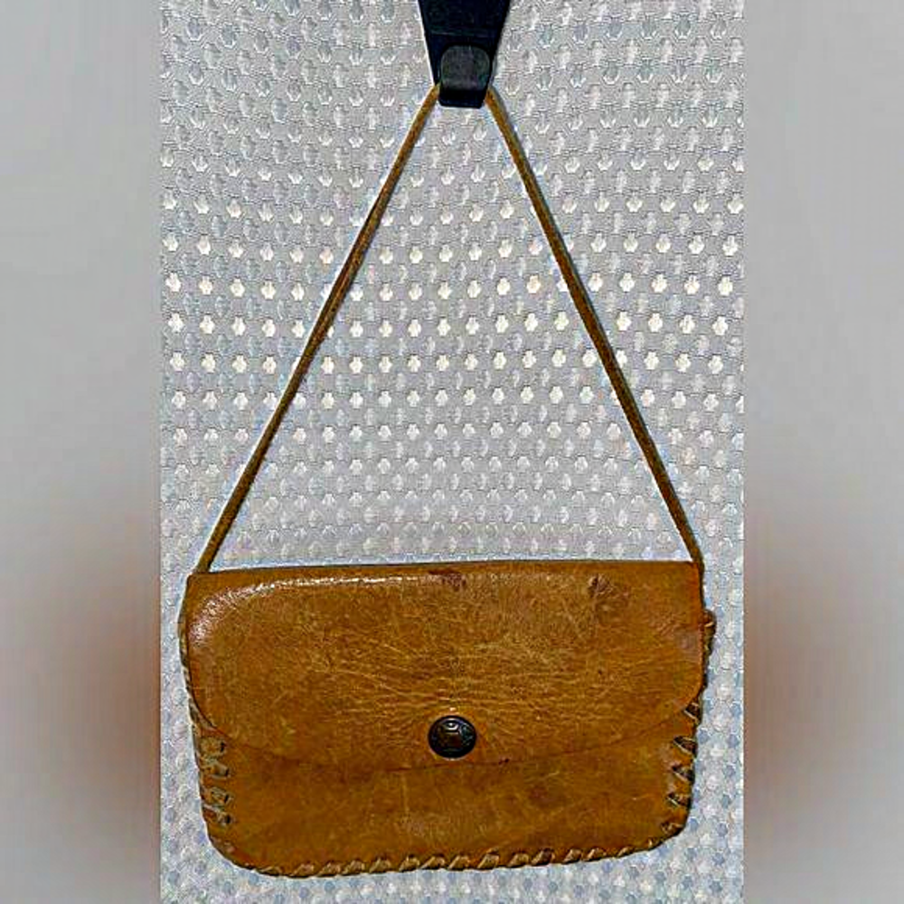 Women’s Vintage 100% genuine‎ Leather boho hippie mini hand bag